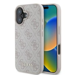 Oryginalne Etui IPHONE 16 PLUS Guess Hardcase 4G Classic (GUHCP16MG4GFPI) różowe