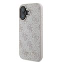 Oryginalne Etui IPHONE 16 PLUS Guess Hardcase 4G Classic (GUHCP16MG4GFPI) różowe