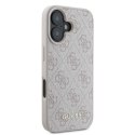 Oryginalne Etui IPHONE 16 PLUS Guess Hardcase 4G Classic (GUHCP16MG4GFPI) różowe