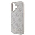 Oryginalne Etui IPHONE 16 PLUS Guess Hardcase 4G Classic (GUHCP16MG4GFPI) różowe