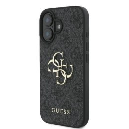 Oryginalne Etui IPHONE 16 PRO Guess Hardcase 4G Big Logo (GUHCP16L4GMGGR) czarne