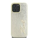 Oryginalne Etui IPHONE 16 PRO Karl Lagerfeld Hardcase Metal Signature (KLHCP16LPFMFBKMD) złote