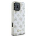 Oryginalne Etui IPHONE 16 PRO MAX Guess Hardcase Peony Script Logo MagSafe (GUHMP16XPGPYSH) białe