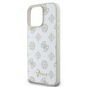 Oryginalne Etui IPHONE 16 PRO MAX Guess Hardcase Peony Script Logo MagSafe (GUHMP16XPGPYSH) białe