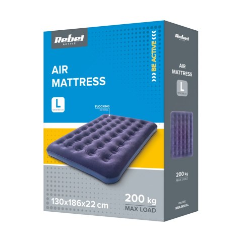 Materac dmuchany dwuosobowy REBEL ACTIVE, 191 x 137 x 22 cm