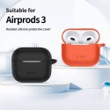 Etui APPLE AIRPODS 3 Tech-Protect Silicone Caffe Latte kremowe