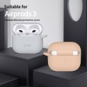 Etui APPLE AIRPODS 3 Tech-Protect Silicone Caffe Latte kremowe