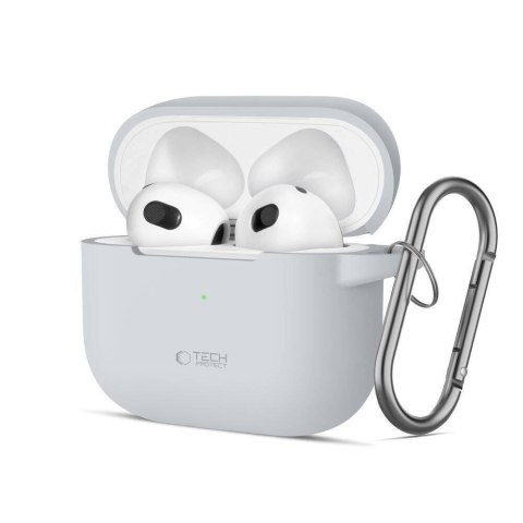 Etui APPLE AIRPODS 3 Tech-Protect Silicone Crayon szare