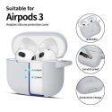 Etui APPLE AIRPODS 3 Tech-Protect Silicone Crayon szare