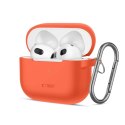 Etui APPLE AIRPODS 3 Tech-Protect Silicone Neon pomarańczowe