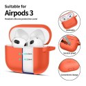 Etui APPLE AIRPODS 3 Tech-Protect Silicone Neon pomarańczowe