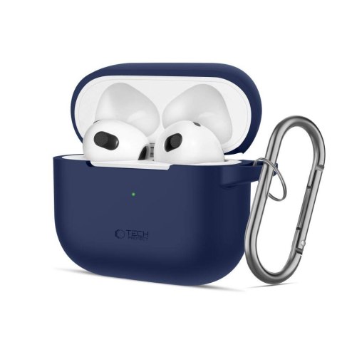 Etui APPLE AIRPODS 3 Tech-Protect Silicone granatowe