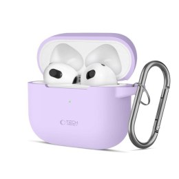 Etui APPLE AIRPODS 3 Tech-Protect Silicone lawendowe