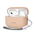 Etui APPLE AIRPODS PRO 1 / 2 Tech-Protect Silicone Caffe Latte kremowe