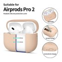 Etui APPLE AIRPODS PRO 1 / 2 Tech-Protect Silicone Caffe Latte kremowe