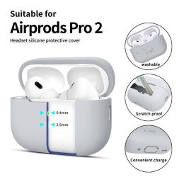 Etui APPLE AIRPODS PRO 1 / 2 Tech-Protect Silicone Crayon szare