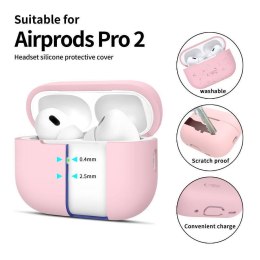 Etui APPLE AIRPODS PRO 1 / 2 Tech-Protect Silicone Dusty różowe