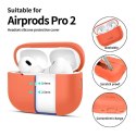 Etui APPLE AIRPODS PRO 1 / 2 Tech-Protect Silicone Neon pomarańczowe