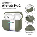 Etui APPLE AIRPODS PRO 1 / 2 Tech-Protect Silicone Olive zielone