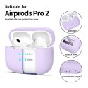 Etui APPLE AIRPODS PRO 1 / 2 Tech-Protect Silicone lawendowe