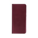 Etui IPHONE 14 PRO MAX Portfel z Klapką Skóra Ekologiczna Kabura Magnet Book burgundowe