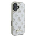 Oryginalne Etui IPHONE 16 Guess Hardcase Peony Script Logo MagSafe (GUHMP16SPGPYSH) białe