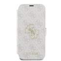 Oryginalne Etui IPHONE 16 PRO Guess Book 4G Metal Logo (GUBKP16L4GMGPI) różowe