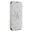 Oryginalne Etui IPHONE 16 PRO Guess Book 4G Metal Logo (GUBKP16L4GMGPI) różowe