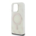 Oryginalne Etui IPHONE 16 PRO Guess Hardcase IML 4G Background MagSafe (GUHMP16LH4DTEH) białe