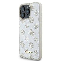 Oryginalne Etui IPHONE 16 PRO Guess Hardcase Peony Script Logo MagSafe (GUHMP16LPGPYSH) białe