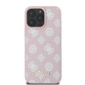 Oryginalne Etui IPHONE 16 PRO Guess Hardcase Peony Script Logo MagSafe (GUHMP16LPGPYSP) różowe