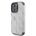 Oryginalne Etui IPHONE 16 PRO MAX Guess Book 4G Metal Logo (GUBKP16X4GMGPI) różowe