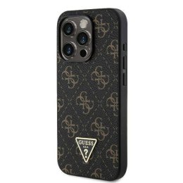 Oryginalne Etui IPHONE 16 PRO MAX Guess Hardcase New 4G Triangle (GUHCP16XPG4GPK) czarne