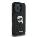 Etui IPHONE 16 PRO MAX Karl Lagerfeld Hardcase Monogram Karl Head Pin (KLHCP16XPGKLKIPK) czarne