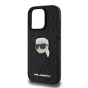 Etui IPHONE 16 PRO MAX Karl Lagerfeld Hardcase Monogram Karl Head Pin (KLHCP16XPGKLKIPK) czarne