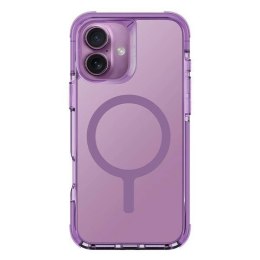 Etui IPHONE 16 UNIQ Combat Magclick Charging Grape różowe