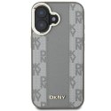 Oryginalne Etui IPHONE 16 DKNY Hardcase Checkered Pattern MagSafe (DKHMP16SPCPVSLE) beżowe