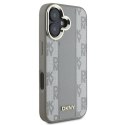 Oryginalne Etui IPHONE 16 DKNY Hardcase Checkered Pattern MagSafe (DKHMP16SPCPVSLE) beżowe