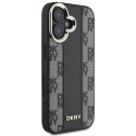 Oryginalne Etui IPHONE 16 DKNY Hardcase Checkered Pattern MagSafe (DKHMP16SPCPVSLK) czarne