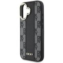 Oryginalne Etui IPHONE 16 DKNY Hardcase Checkered Pattern MagSafe (DKHMP16SPCPVSLK) czarne