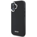 Oryginalne Etui IPHONE 16 DKNY Hardcase Plain Silver Logo MagSafe (DKHMP16SPSCMCLK) czarne