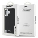 Oryginalne Etui IPHONE 16 DKNY Hardcase Plain Silver Logo MagSafe (DKHMP16SPSCMCLK) czarne