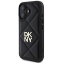 Oryginalne Etui IPHONE 16 DKNY Quilted Stack Logo (DKHCP16SPQDSLK) czarne