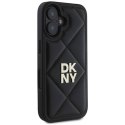 Oryginalne Etui IPHONE 16 DKNY Quilted Stack Logo (DKHCP16SPQDSLK) czarne