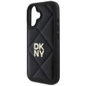 Oryginalne Etui IPHONE 16 DKNY Quilted Stack Logo (DKHCP16SPQDSLK) czarne