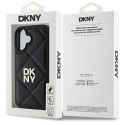 Oryginalne Etui IPHONE 16 DKNY Quilted Stack Logo (DKHCP16SPQDSLK) czarne