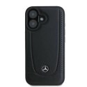 Oryginalne Etui IPHONE 16 Mercedes Hardcase Leather Urban (MEHCP16SARMBK) czarne