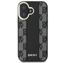 Oryginalne Etui IPHONE 16 PLUS DKNY Hardcase Checkered Pattern MagSafe (DKHMP16MPCPVSLK) czarne