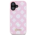 Oryginalne Etui IPHONE 16 PLUS Guess Hardcase Peony Script Logo MagSafe (GUHMP16MPGPYSP) różowe