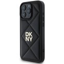 Oryginalne Etui IPHONE 16 PRO DKNY Quilted Stack Logo (DKHCP16LPQDSLK) czarne